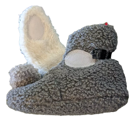 A baby shoe with additional velcro attached