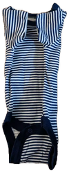 Onesie with sleeves folded in